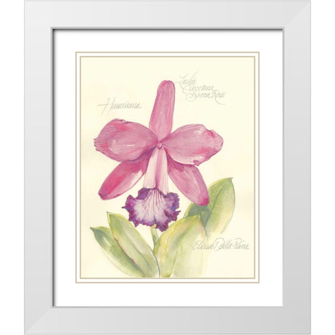 Elissas Garden V White Modern Wood Framed Art Print with Double Matting by Della-Piana, Elissa