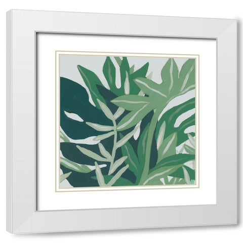 Loquat White Modern Wood Framed Art Print with Double Matting by Unknown