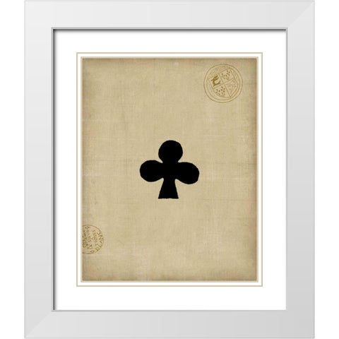 Small Club White Modern Wood Framed Art Print with Double Matting by Vision Studio