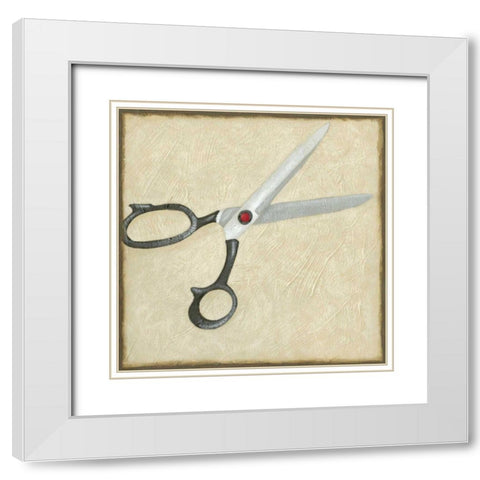 Classic Office III White Modern Wood Framed Art Print with Double Matting by Zarris, Chariklia