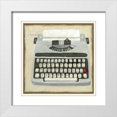 Classic Office IV White Modern Wood Framed Art Print with Double Matting by Zarris, Chariklia