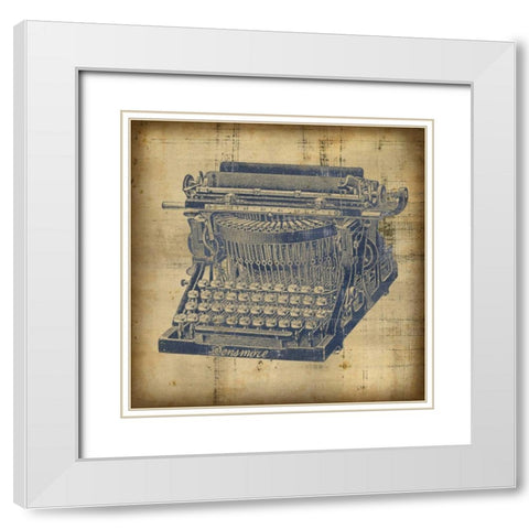 Antique Appraisal I White Modern Wood Framed Art Print with Double Matting by Vision Studio