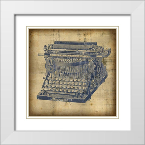 Antique Appraisal I White Modern Wood Framed Art Print with Double Matting by Vision Studio