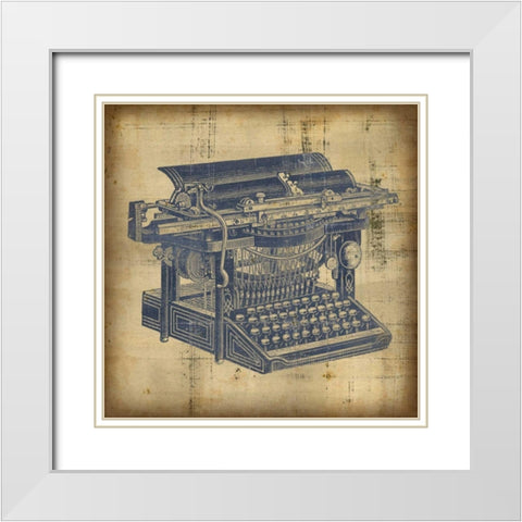 Antique Appraisal II White Modern Wood Framed Art Print with Double Matting by Vision Studio