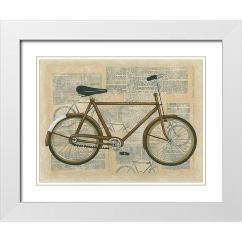 Tour by Bicycle I White Modern Wood Framed Art Print with Double Matting by Zarris, Chariklia