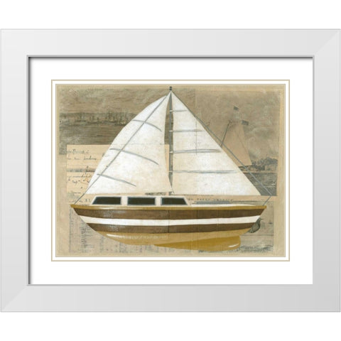 Tour by Boat I White Modern Wood Framed Art Print with Double Matting by Zarris, Chariklia