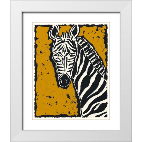 Serengeti I White Modern Wood Framed Art Print with Double Matting by Zarris, Chariklia