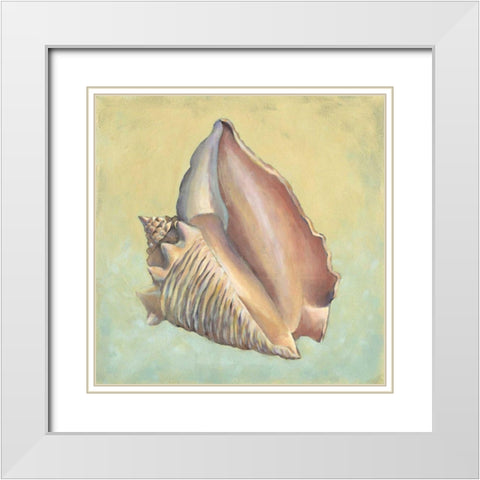 Sand and Sea III White Modern Wood Framed Art Print with Double Matting by Vision Studio