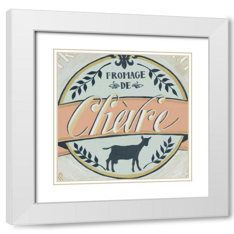 Shell Montage III White Modern Wood Framed Art Print with Double Matting by Vision Studio