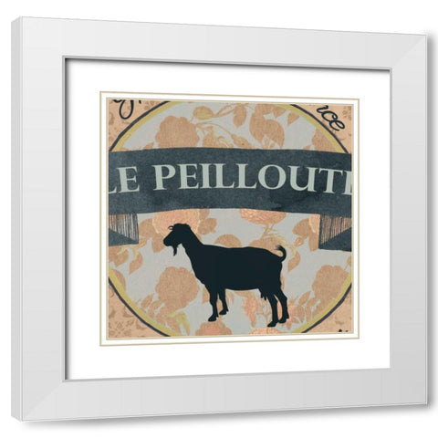 Shell Montage IV White Modern Wood Framed Art Print with Double Matting by Vision Studio