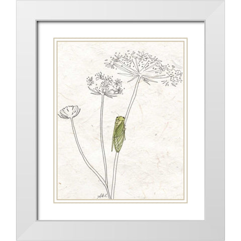 Summer Chorus I White Modern Wood Framed Art Print with Double Matting by Ludwig, Alicia