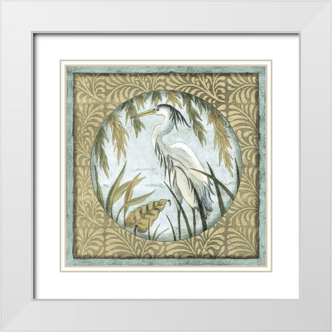 Small Quiet Elegance II White Modern Wood Framed Art Print with Double Matting by Slocum, Nancy
