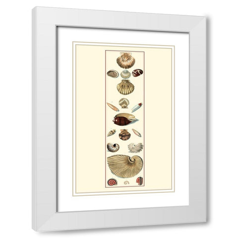 UA Sm Studies Sym I (P) White Modern Wood Framed Art Print with Double Matting by Vision Studio
