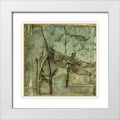 Small Ethereal Wings II White Modern Wood Framed Art Print with Double Matting by Goldberger, Jennifer