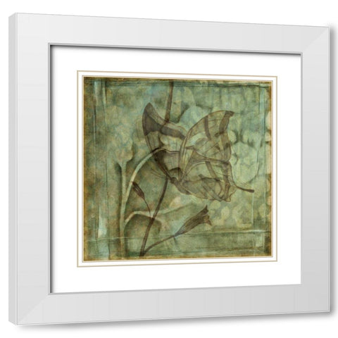 Small Ethereal Wings V White Modern Wood Framed Art Print with Double Matting by Goldberger, Jennifer