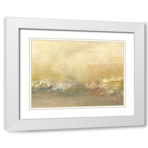 Morning II White Modern Wood Framed Art Print with Double Matting by Gordon, Sharon