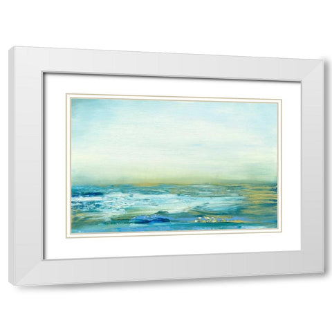 Sojourn IV White Modern Wood Framed Art Print with Double Matting by Gordon, Sharon