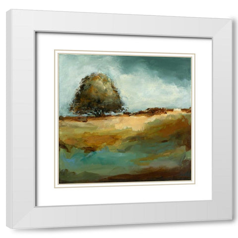 First Love White Modern Wood Framed Art Print with Double Matting by Long, Christina