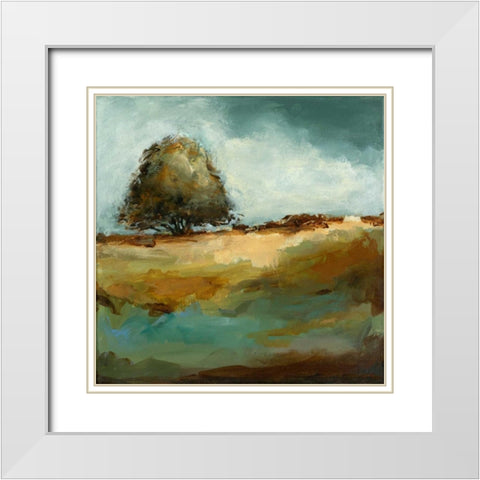 First Love White Modern Wood Framed Art Print with Double Matting by Long, Christina