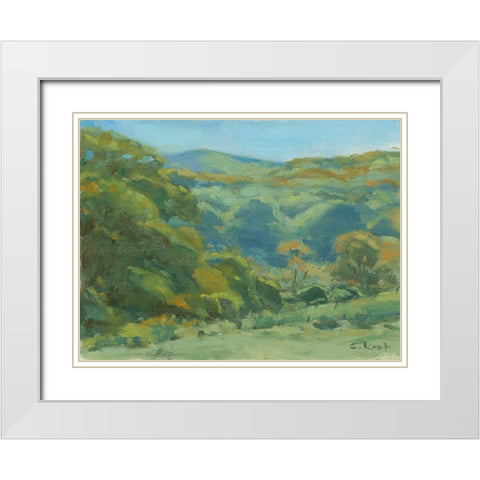 View of Greylock White Modern Wood Framed Art Print with Double Matting by Calcasola, Stephen