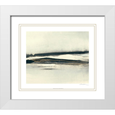 Winter II White Modern Wood Framed Art Print with Double Matting by Gordon, Sharon