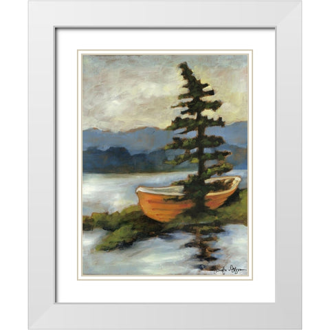 Maine Escape I White Modern Wood Framed Art Print with Double Matting by Goldberger, Jennifer