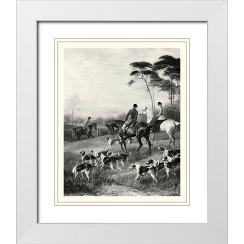 Homewards White Modern Wood Framed Art Print with Double Matting by Lucas, Arthur