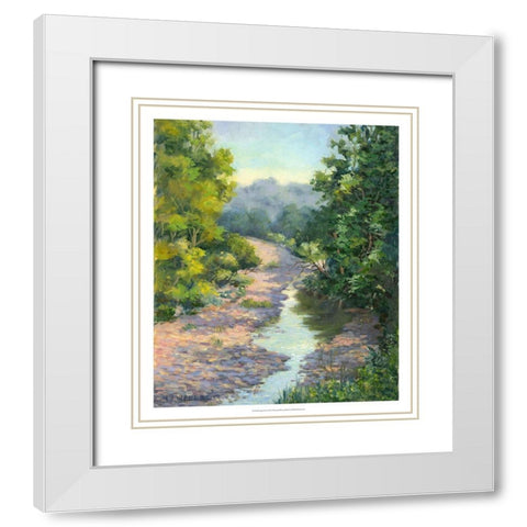 Waiting for Rain White Modern Wood Framed Art Print with Double Matting by Weber, Mary Jean