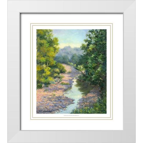 Waiting for Rain White Modern Wood Framed Art Print with Double Matting by Weber, Mary Jean