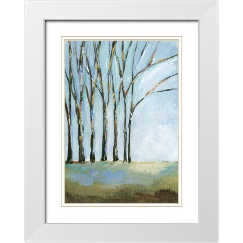 What Love Is White Modern Wood Framed Art Print with Double Matting by Long, Christina