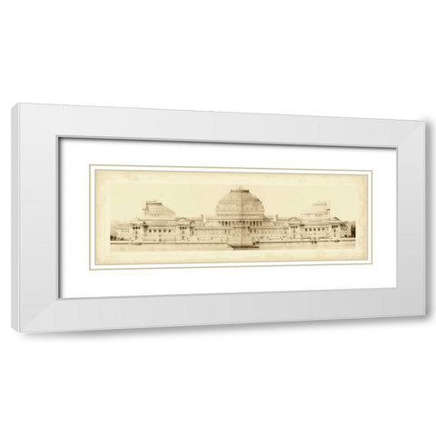 Les Grand Prix de Rome I White Modern Wood Framed Art Print with Double Matting by Le Deley