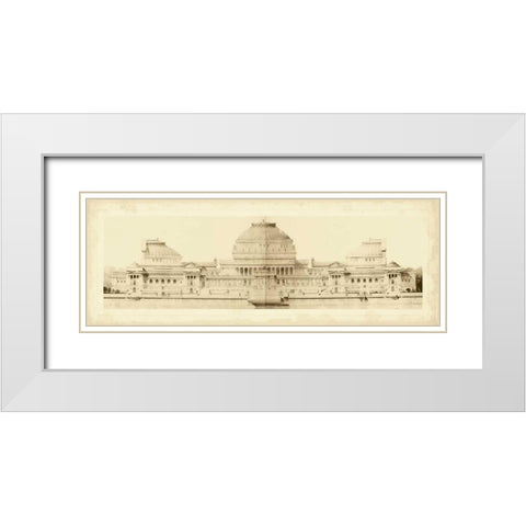 Les Grand Prix de Rome I White Modern Wood Framed Art Print with Double Matting by Le Deley