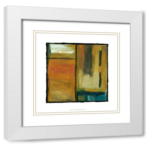 Jazz Session IV on FAP White Modern Wood Framed Art Print with Double Matting by Zarris, Chariklia