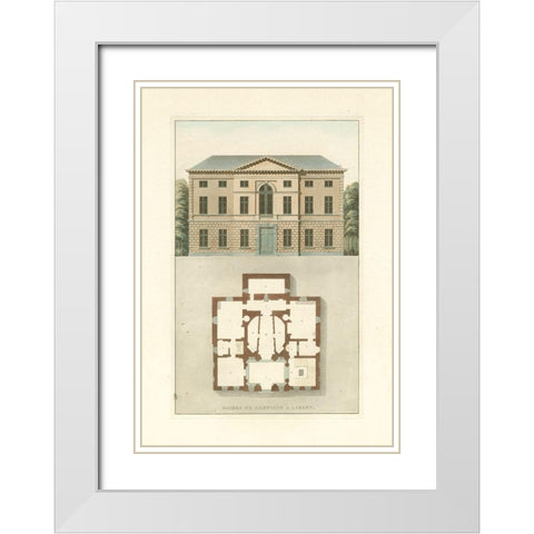 Architectural Detail I White Modern Wood Framed Art Print with Double Matting by Vision Studio
