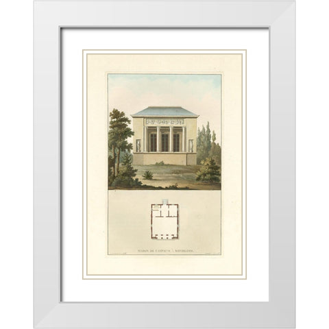Architectural Detail III White Modern Wood Framed Art Print with Double Matting by Vision Studio