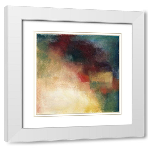 Generous Prose V White Modern Wood Framed Art Print with Double Matting by Zarris, Chariklia