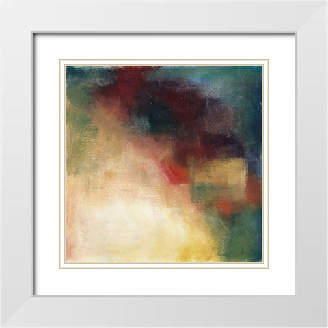 Generous Prose V White Modern Wood Framed Art Print with Double Matting by Zarris, Chariklia