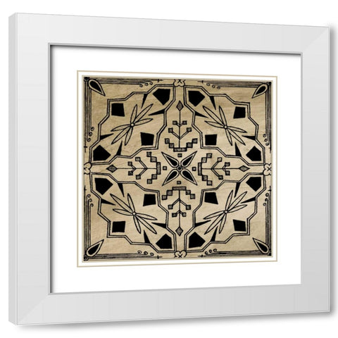Intricate Detail IV White Modern Wood Framed Art Print with Double Matting by Vision Studio