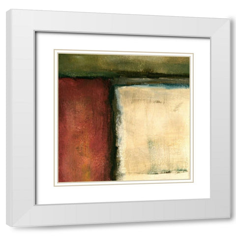 Infinite Tone VII White Modern Wood Framed Art Print with Double Matting by Zarris, Chariklia