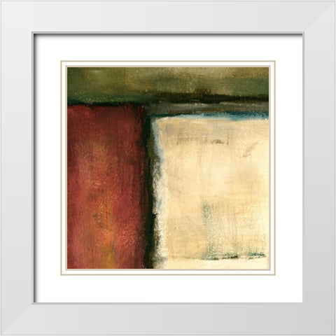 Infinite Tone VII White Modern Wood Framed Art Print with Double Matting by Zarris, Chariklia