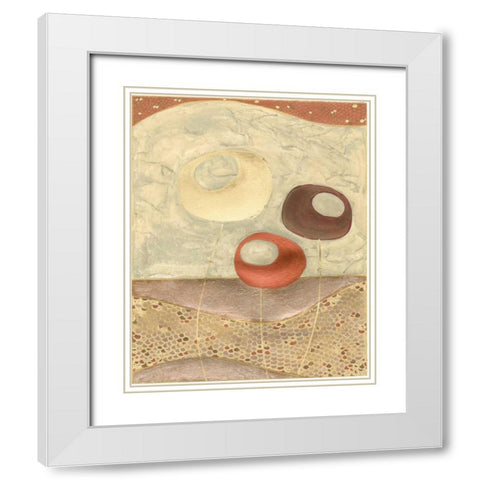 Alloy I White Modern Wood Framed Art Print with Double Matting by Vess, June Erica