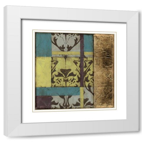 Jeweled Transom IV White Modern Wood Framed Art Print with Double Matting by Goldberger, Jennifer