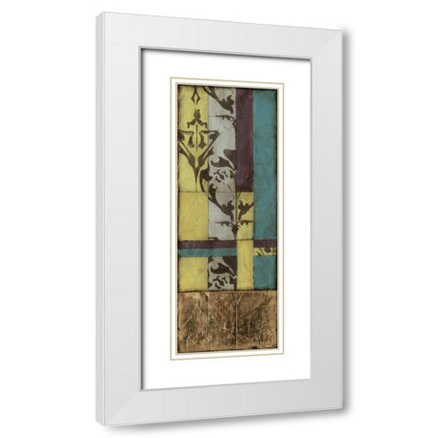 Jeweled Transom VI White Modern Wood Framed Art Print with Double Matting by Goldberger, Jennifer