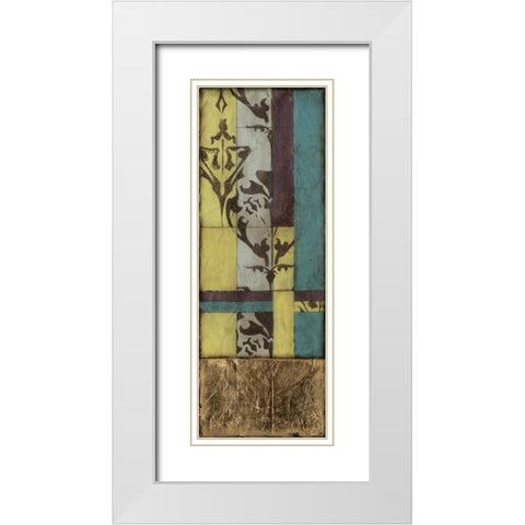 Jeweled Transom VI White Modern Wood Framed Art Print with Double Matting by Goldberger, Jennifer