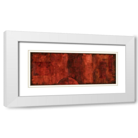 Scarlet Serendipity II White Modern Wood Framed Art Print with Double Matting by Slocum, Nancy