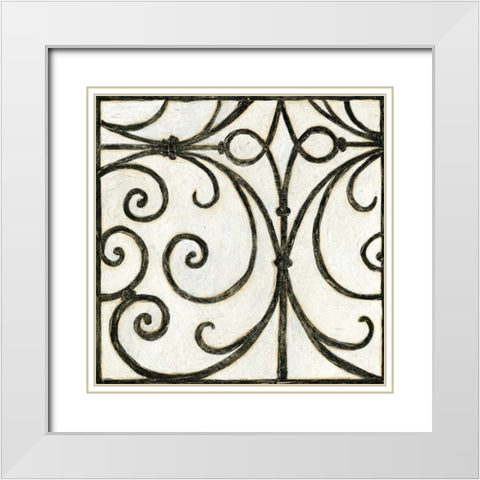 Iron Gate III White Modern Wood Framed Art Print with Double Matting by Meagher, Megan