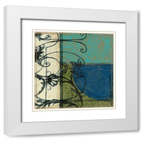 Gated Geometry II White Modern Wood Framed Art Print with Double Matting by Goldberger, Jennifer