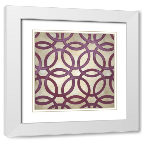 Classical Symmetry IV White Modern Wood Framed Art Print with Double Matting by Zarris, Chariklia