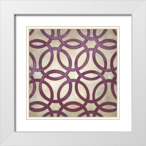 Classical Symmetry IV White Modern Wood Framed Art Print with Double Matting by Zarris, Chariklia