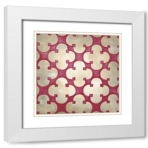 Classical Symmetry IX White Modern Wood Framed Art Print with Double Matting by Zarris, Chariklia